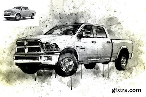 Ink Art Photoshop Action BFKTEAL Ink Art Photoshop Action BFKTEAL