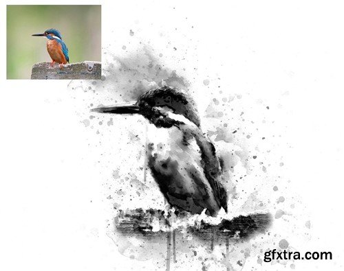 Ink Art Photoshop Action BFKTEAL Ink Art Photoshop Action BFKTEAL