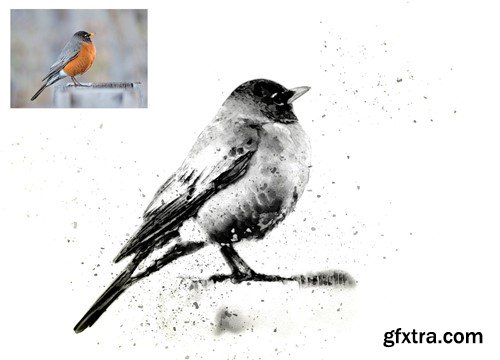 Ink Art Photoshop Action BFKTEAL Ink Art Photoshop Action BFKTEAL