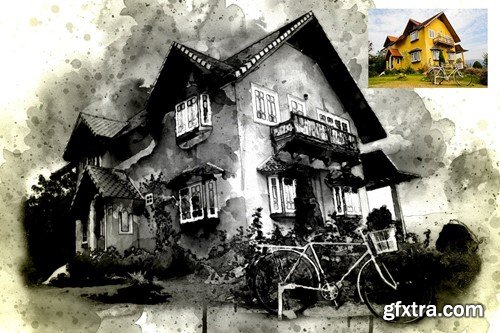 Ink Art Photoshop Action BFKTEAL Ink Art Photoshop Action BFKTEAL