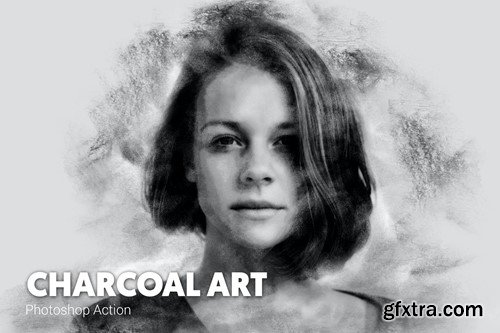 Realistic Charcoal Art Photoshop Action 4SVW9TG