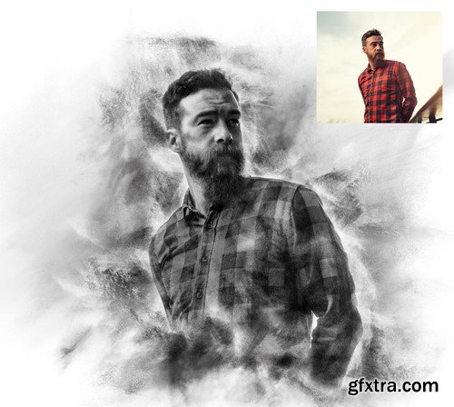 Realistic Charcoal Art Photoshop Action 4SVW9TG