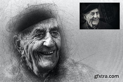 Hand Drawn Photoshop Action 39AK9RZ Hand Drawn Photoshop Action 39AK9RZ