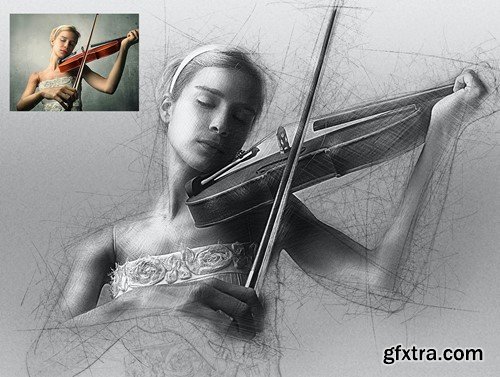 Hand Drawn Photoshop Action 39AK9RZ Hand Drawn Photoshop Action 39AK9RZ