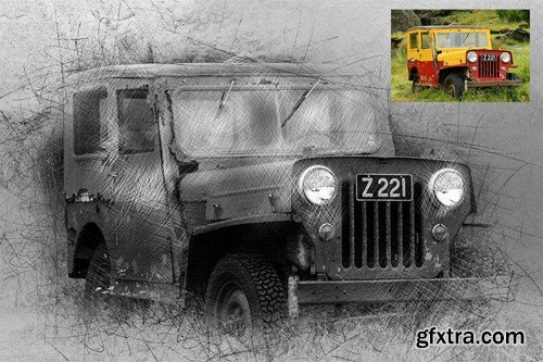 Hand Drawn Photoshop Action 39AK9RZ Hand Drawn Photoshop Action 39AK9RZ