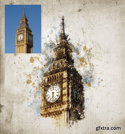 Mixed Art Photoshop Action R3HQMW8 Mixed Art Photoshop Action R3HQMW8