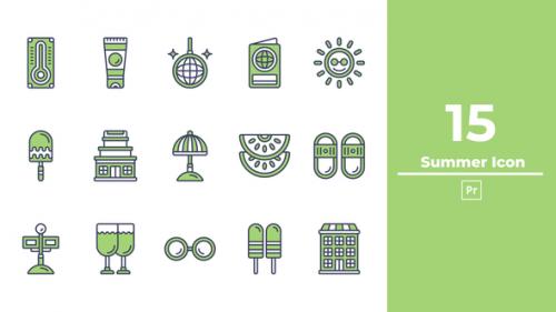 Summer Icon Premiere Pro - 50381528