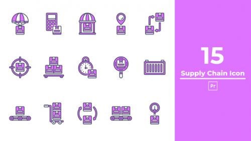 Supply Chain Icon Premiere Pro - 50381547