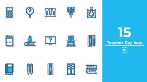 Teacher Day Icon Premiere Pro - 50381664