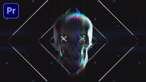 Skull Glitch Logo - 50397396