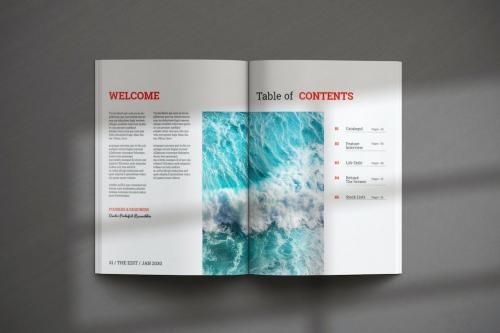 Summer Magazine Template Summer Magazine Template