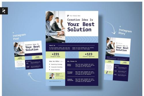 Modern Business Solution Flyer Modern Business Solution Flyer
