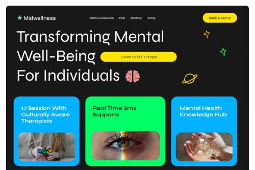 MidWell- Business Website Hero