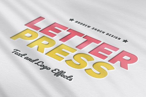 Letter Press Text & Logo Effect