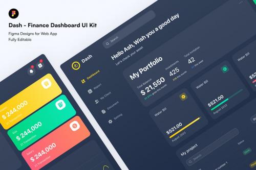 Dash - Finance Dashboard UI Kit Dash - Finance Dashboard UI Kit