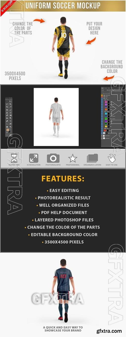 Uniform Soccer Mockup QQ6JB6G Uniform Soccer Mockup QQ6JB6G