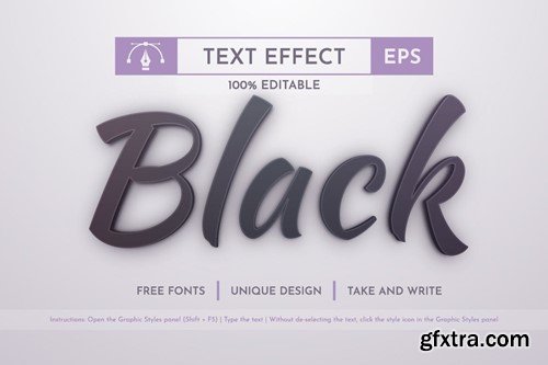 Night - Editable Text Effect, Font Style 3PZ3MLH