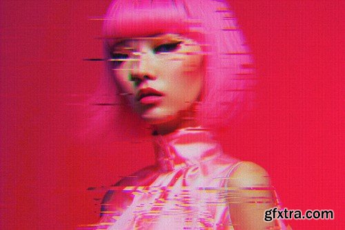 Glitching Screen Photo Effect L77M4V5