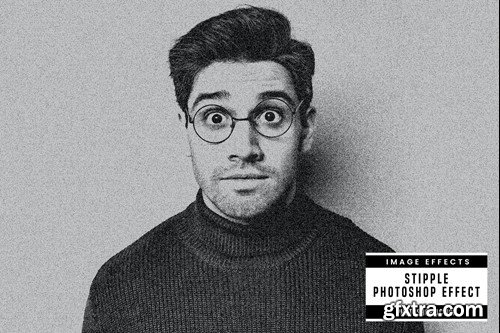 Stipple Photoshop Effect UF9SPNH Stipple Photoshop Effect UF9SPNH