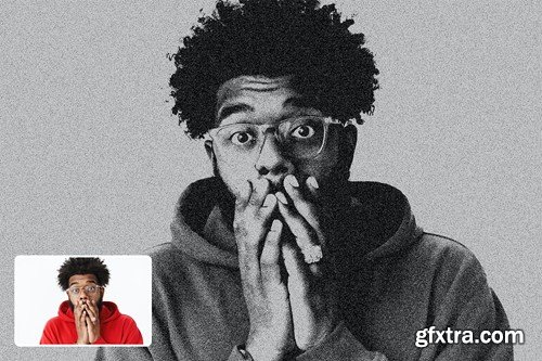 Stipple Photoshop Effect UF9SPNH Stipple Photoshop Effect UF9SPNH