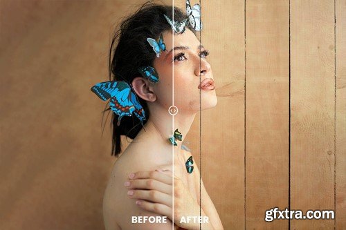 Wood Painting Photo Effect BAB7GK7 Wood Painting Photo Effect BAB7GK7