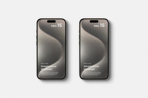 iPhone 15 Pro - App Presentation Mockup Set