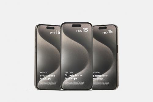 iPhone 15 Pro - App Presentation Mockup Set