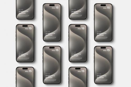iPhone 15 Pro - App Presentation Mockup Set