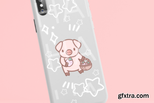 Cute Pigs Vol. 2 Procreate Stamp Brushes Cute Pigs Vol. 2 Procreate Stamp Brushes