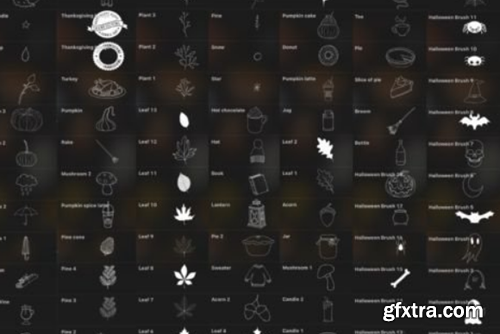 Procreate Fall Doodle Brushes Procreate Fall Doodle Brushes