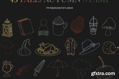 Procreate Fall Doodle Brushes Procreate Fall Doodle Brushes