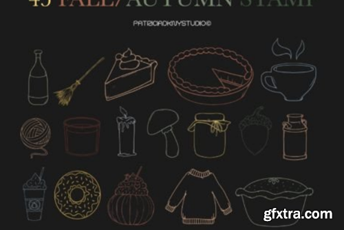 Procreate Fall Doodle Brushes Procreate Fall Doodle Brushes