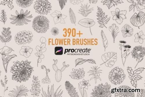 Procreate Plants and Flower Brushes Procreate Plants and Flower Brushes