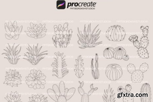Procreate Plants and Flower Brushes Procreate Plants and Flower Brushes