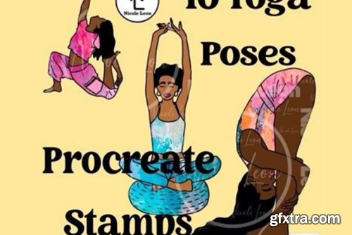 Procreate Yoga Poses Stamps Procreate Yoga Poses Stamps