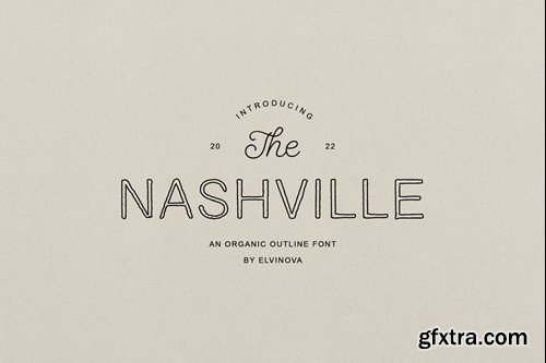 Nashville | Outline Font SFJHPAQ Nashville | Outline Font SFJHPAQ
