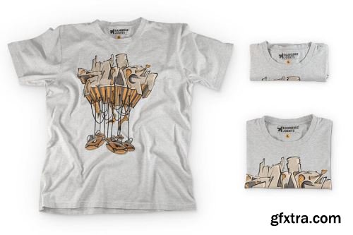 Boys T-Shirt Mockup Design Pack 10xPSD