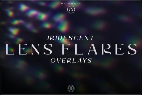 Iridescent Lens Flares Overlays