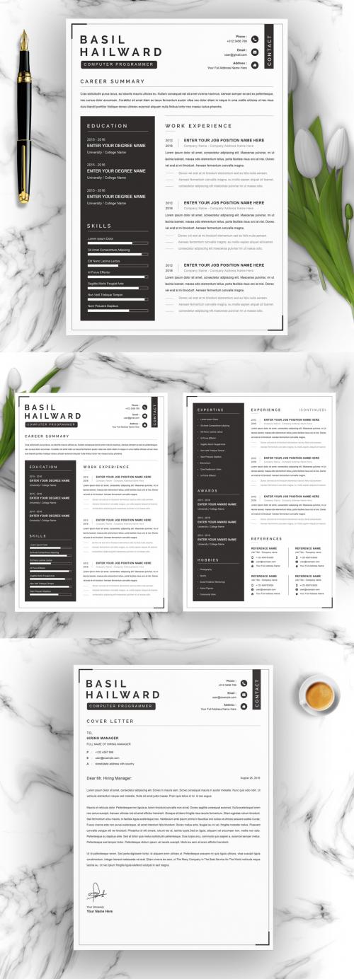 Modern Resume Layout and Cover Letter - 393158879
