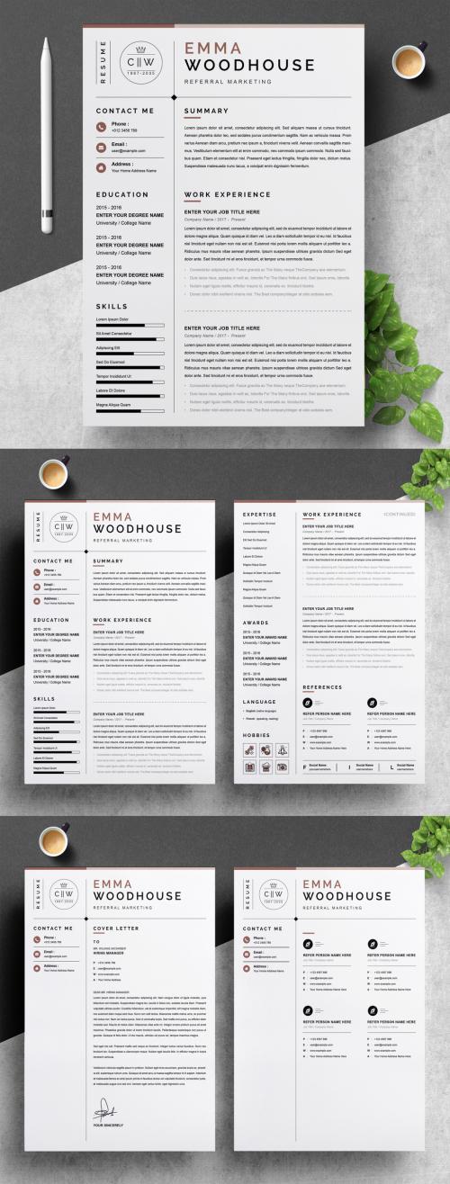 Clean Resume Layout  - 393158933
