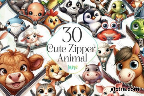 Cute Zipper Animal Sublimation Clipart Cute Zipper Animal Sublimation Clipart