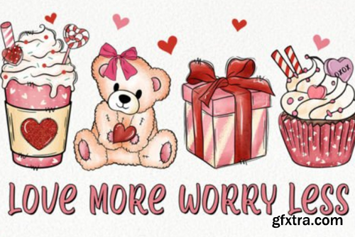 Coffee Valentine's Day PNG Bundle Coffee Valentine's Day PNG Bundle