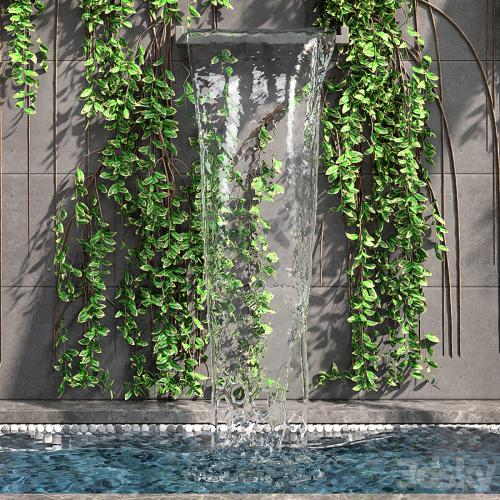 Wall fountains with ivy » GFxtra