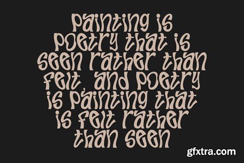 Whimping Experimental Display Typeface GTVBWKB