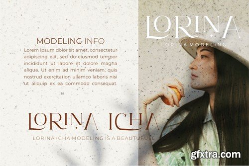 Lorien modern typeface serif font 5A5L7FS