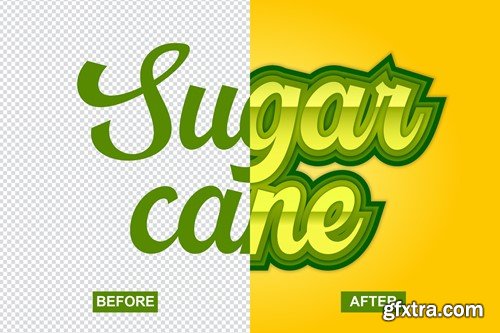 Sugar Cane Text Effect FBL74ED Sugar Cane Text Effect FBL74ED