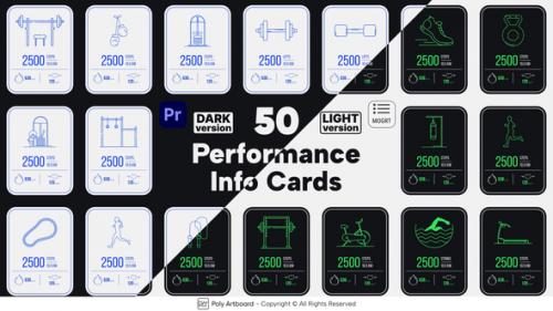 Fitness Performance Info Cards For Premiere Pro - 50409249
