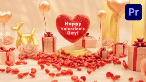 Valentine Day 3D Logo Intro - Premiere Pro - 50433963