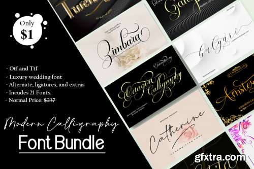 Modern Calligraphy Font Bundle 29644467
