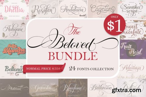 The Beloved Font Bundle 83626852